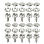 62Pcs Canvas Snap Fastener Kit with Stainless Screws and Tools for Marine Tent Cover