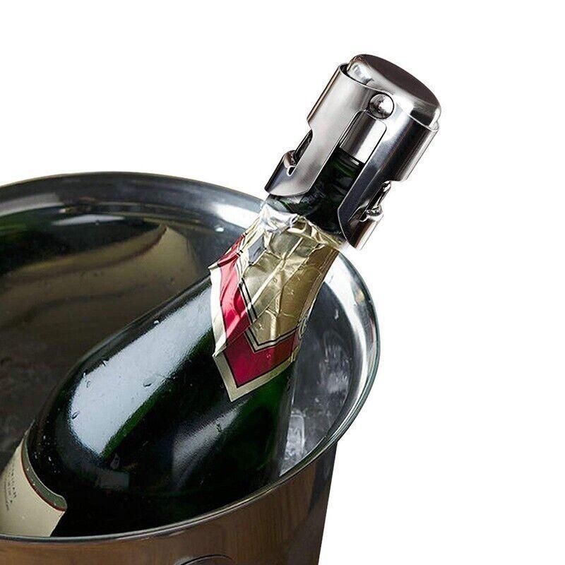 3X Stainless Steel Sparkling Wine Stopper Champagne Stopper Bubble Fizzy Bottles
