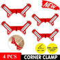 4-Piece Outside Corner Clamp 90 Degree Right Angle Vise Frame Holder Timber Work