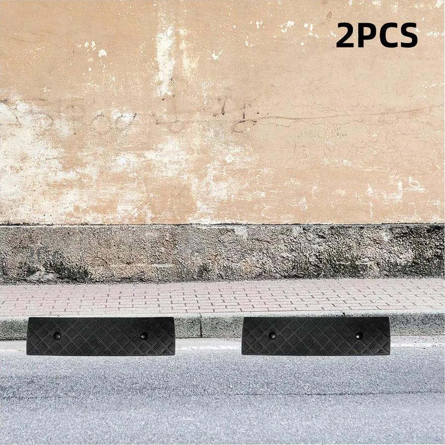 Uphill Step Ramp Pad 2PCS Plastic Slope Threshold Ramp Pad For Driveway Support