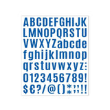 10pcs Letter Stickers Colorful DIY Scrapbooking Water Bottle Greeting Cards - Dark Blue