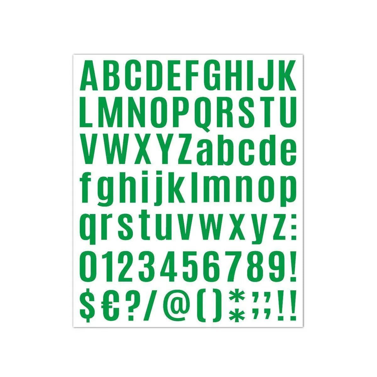 10pcs Letter Stickers Colorful DIY Scrapbooking Water Bottle Greeting Cards - Dark Green