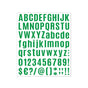 10pcs Letter Stickers Colorful DIY Scrapbooking Water Bottle Greeting Cards - Dark Green