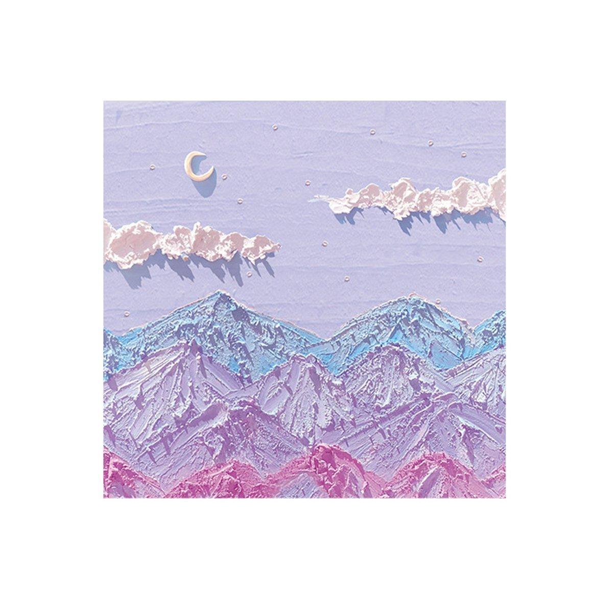 800 Sheets Colorful Oil Painting Sticky Notes Memo Pads Self-Adhesive Notes - 3#