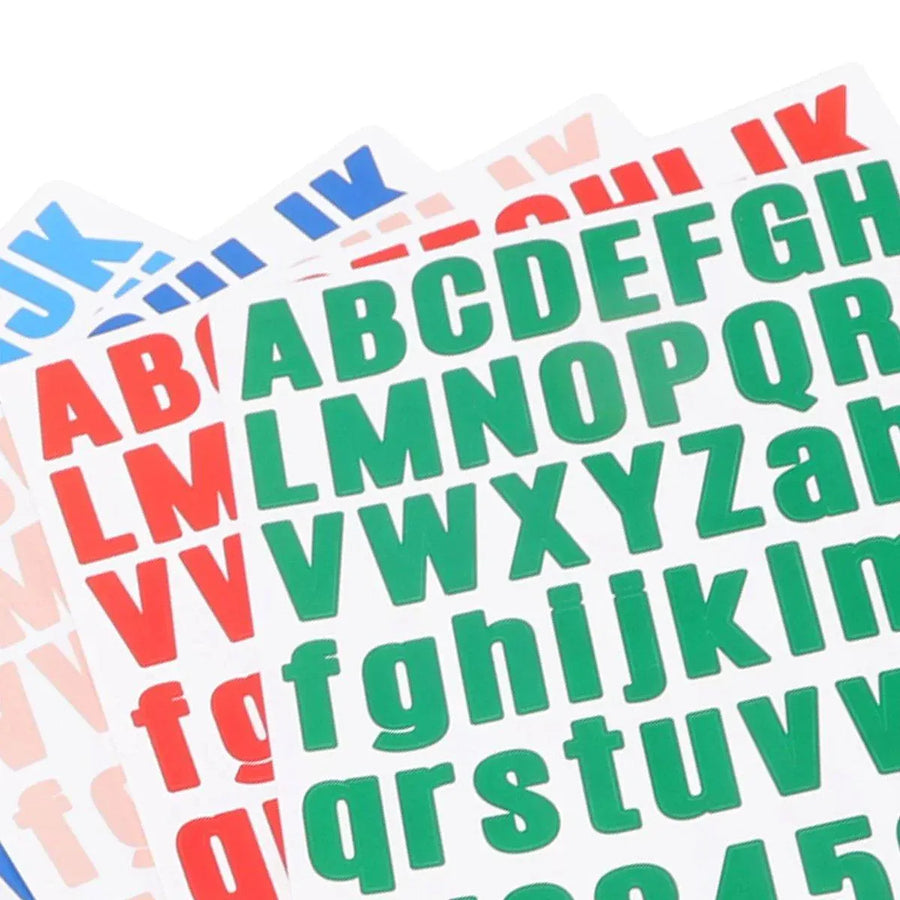 10pcs Letter Stickers Colorful DIY Scrapbooking Water Bottle Greeting Cards - Light Blue