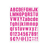 10pcs Letter Stickers Colorful DIY Scrapbooking Water Bottle Greeting Cards - Rose Red