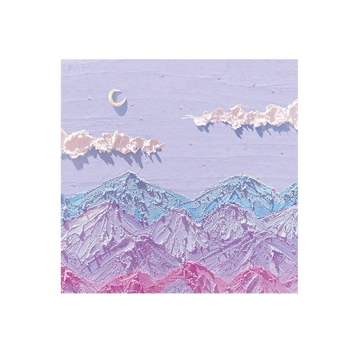 800 Sheets Colorful Oil Painting Sticky Notes Memo Pads Self-Adhesive Notes - 6#