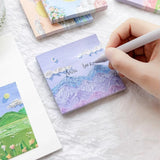 800 Sheets Colorful Oil Painting Sticky Notes Memo Pads Self-Adhesive Notes - 6# - Extra Image