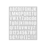 10pcs Letter Stickers Colorful DIY Scrapbooking Water Bottle Greeting Cards - White