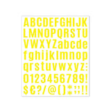 10pcs Letter Stickers Colorful DIY Scrapbooking Water Bottle Greeting Cards - Yellow