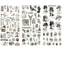 15-Style Creative Student Graffiti Sticker Set Small Fresh Sticker - O-Retro Objects