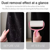 Sticky Lint Roller & 6 Refill Pet Dog Cat Hair Remover Clothes Car Dust Cleaning - 45-Degree Angle