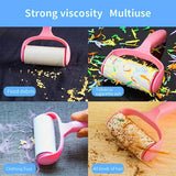 Sticky Lint Roller & 6 Refill Pet Dog Cat Hair Remover Clothes Car Dust Cleaning - Rear View