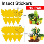 10X Dual Sided Sticky Trap Insect Killer Whitefly Thrip Fruit Fly Gnat - Butterfly 10PCS