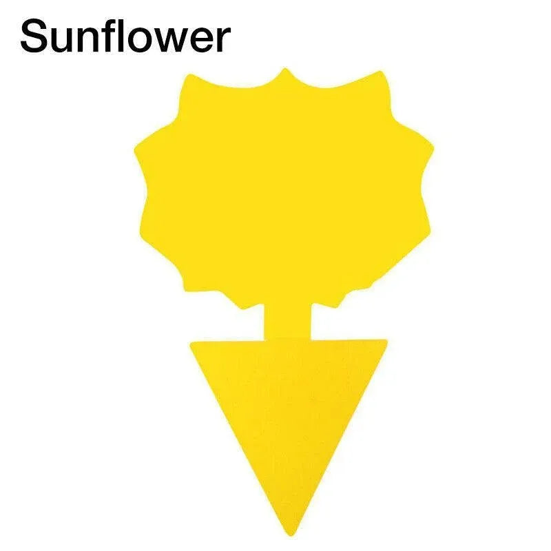 10X Dual Sided Sticky Trap Insect Killer Whitefly Thrip Fruit Fly Gnat - Sunflower 50PCS