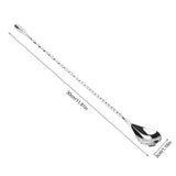 Stainless Steel Bar Wine Cocktail Mixing Twist Spoon Long Handle Drink Stirring - Low Angle