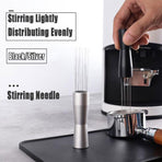 Stainless Steel Coffee Distributor Needle Espresso Stirring Tool Powder Tamper - Silver
