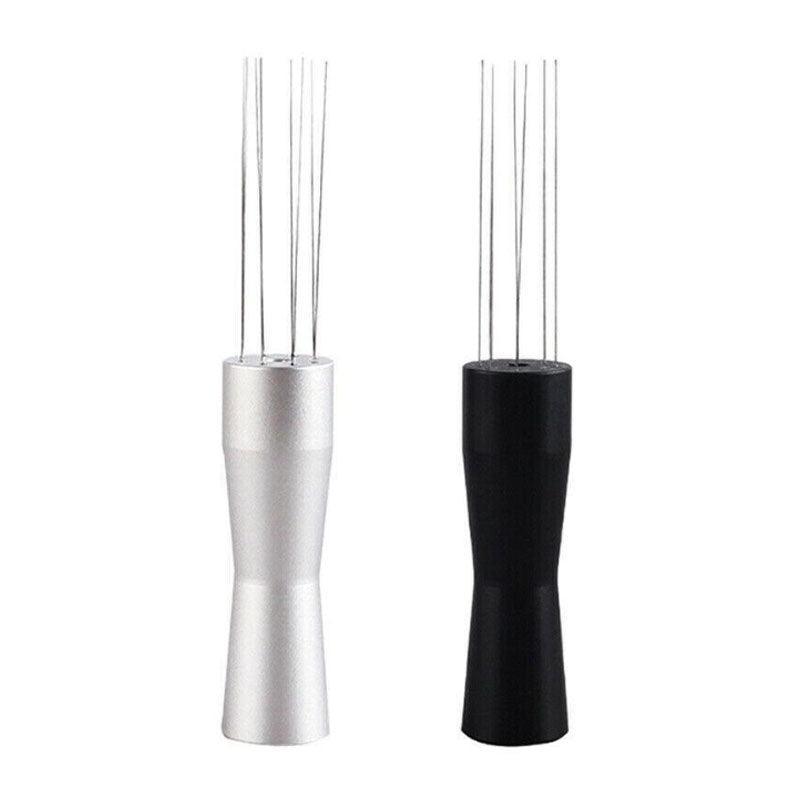 Stainless Steel Coffee Distributor Needle Espresso Stirring Tool Powder Tamper - Silver