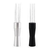 Stainless Steel Coffee Distributor Needle Espresso Stirring Tool Powder Tamper - Silver - Front View