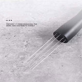 Stainless Steel Coffee Distributor Needle Espresso Stirring Tool Powder Tamper - Silver - Top-Down View