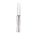 Stainless Steel Coffee Distributor Needle Espresso Stirring Tool Powder Tamper - Silver - Close-Up Angle
