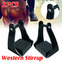 2pcs Plastic Stirrups Adjustable Horse Riding Equestrian Training Stable Riding