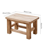 Solid Wood Small Bench Living Room Low Stool Shoe Bench Sturdy Space Saving