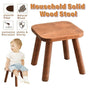 Wooden Short Stool Living Room Shoe Changing Stool Home Furniture Seat