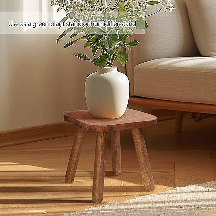 Wooden Short Stool Living Room Shoe Changing Stool Home Furniture Seat
