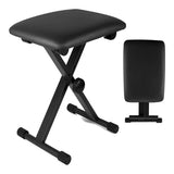 Electronic Organ Stool Three Level Adjustable Foldable Performance Chair Music - Front View