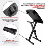 Electronic Organ Stool Three Level Adjustable Foldable Performance Chair Music - 45-Degree Angle