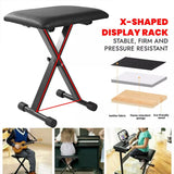 Electronic Organ Stool Three Level Adjustable Foldable Performance Chair Music - Close-Up Angle