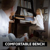 Electronic Organ Stool Three Level Adjustable Foldable Performance Chair Music - Extra Image