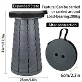 Portable Outdoor Travel Foldable Stool Camping Chair Lightweight Durable Use - Side View