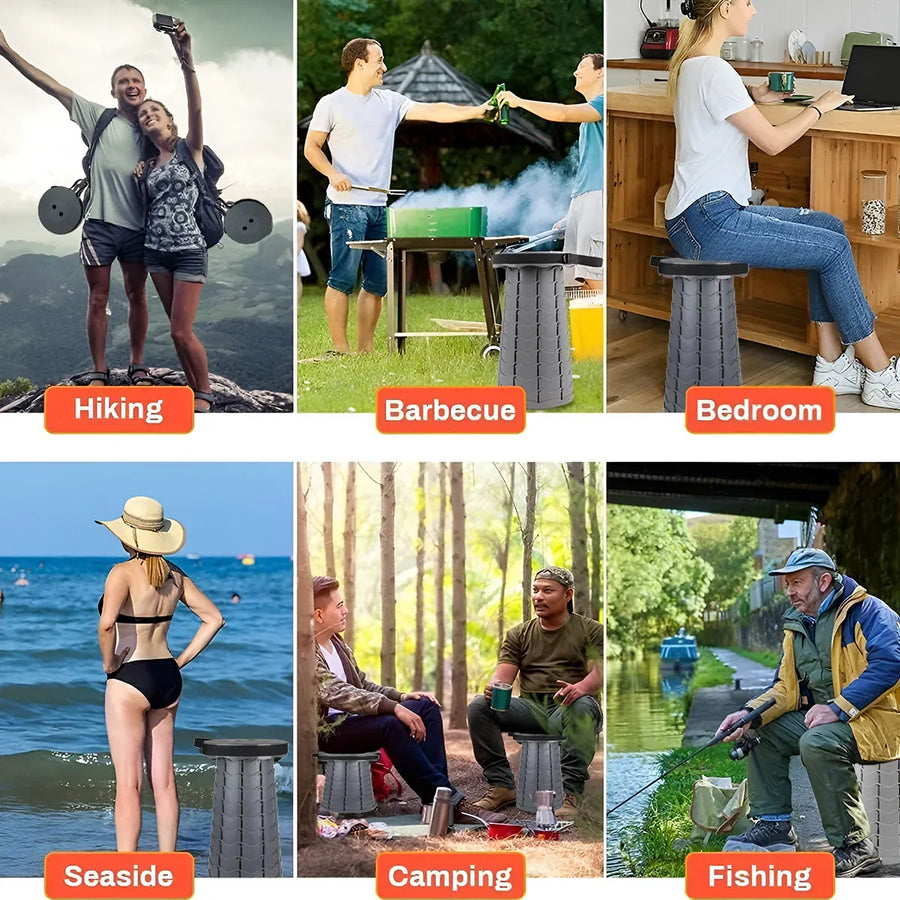 Portable Outdoor Travel Foldable Stool Camping Chair Lightweight Durable Use