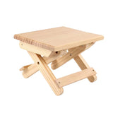 Portable Multi Purpose Foldable Low Stool Durable Space Saving For Home Outdoor - Front View