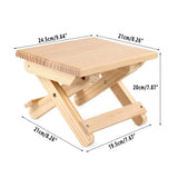 Portable Multi Purpose Foldable Low Stool Durable Space Saving For Home Outdoor - Side View