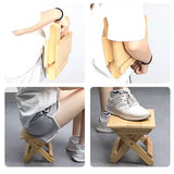Portable Multi Purpose Foldable Low Stool Durable Space Saving For Home Outdoor - Extra Image