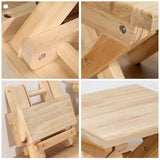 Portable Multi Purpose Foldable Low Stool Durable Space Saving For Home Outdoor - Extra Image