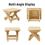 Portable Multi Purpose Foldable Low Stool Durable Space Saving For Home Outdoor - Extra Image