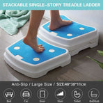 Stackable Bathroom Footstool Shower Seat Anti-Slip Durable Safe