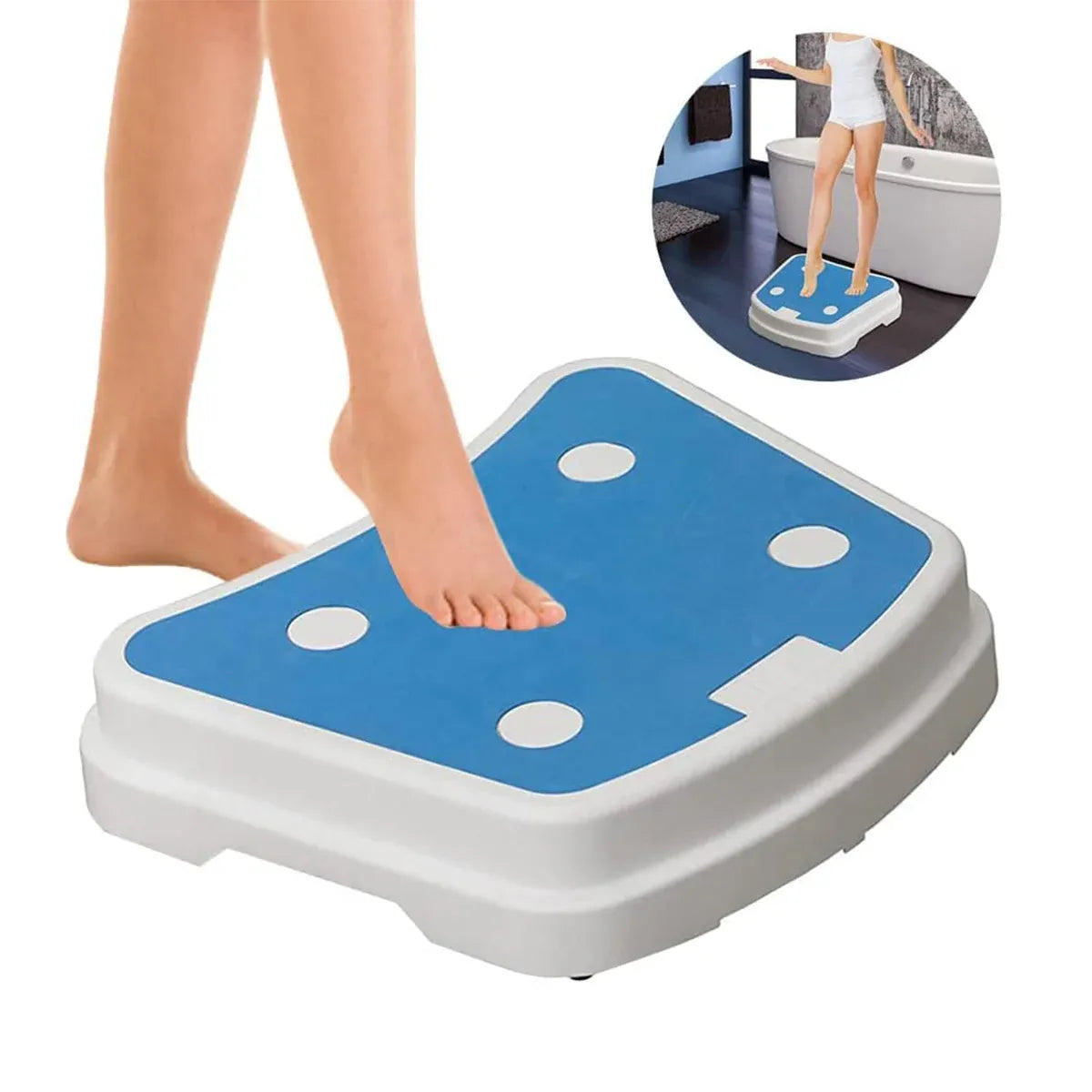 Stackable Bathroom Footstool Shower Seat Anti-Slip Durable Safe