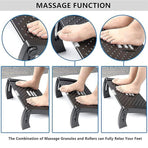 1PC Adjustable Office Foot Rest Pedal Stool Sofa Leg Support for Home or Desk Use - Grey