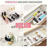 Transparent Plastic Drawer Organiser Set Multifunctional Desktop Storage Box - 13PCS - Extra Image