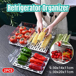 Kitchen Fridge Drawer Organiser Storage Boxes Refrigerator Storage Containers - 14cm
