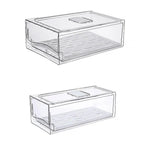 Kitchen Fridge Drawer Organiser Storage Boxes Refrigerator Storage Containers - 14cm