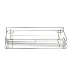 Folding Table Extension Rack Outdoor Camping Storage Shelf With Hanging Basket
