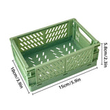 4PCS Collapsible Plastic Storage Box Desktop Organizer Basket Storage Container - Side View