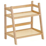 Multi Tier Desktop Storage Shelf Organizer Rack for Home Office and Study Use - Front View