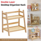 Multi Tier Desktop Storage Shelf Organizer Rack for Home Office and Study Use - Extra Image